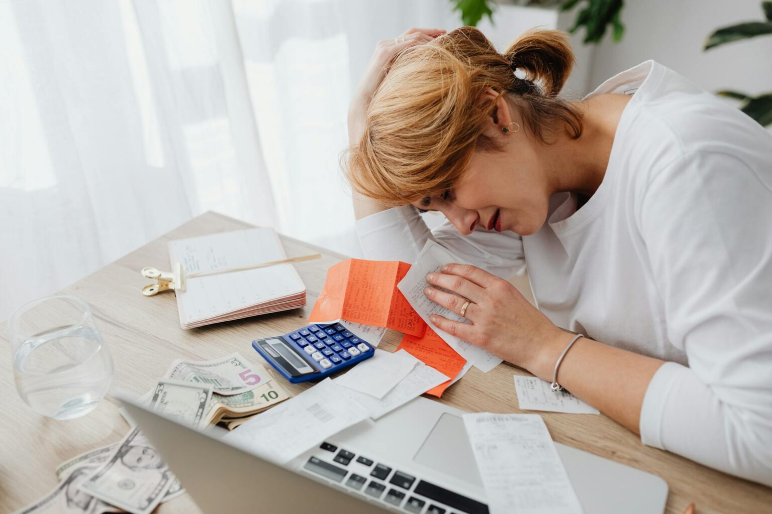Overwhelmed accountant